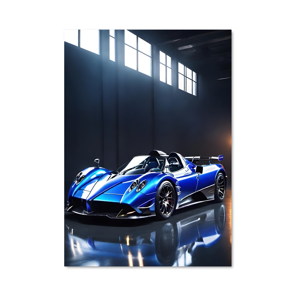 Poster Zonda hp barchetta élégante